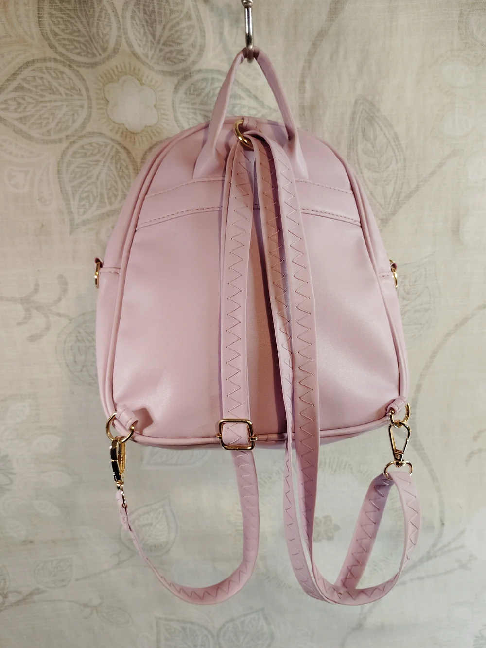 Kids Lavender Bow Ear Backpack/Crossbody Bag- Cute Polka Dot Mini Bag